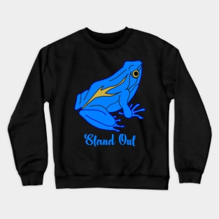 Blue and Yellow Frog Crewneck Sweatshirt